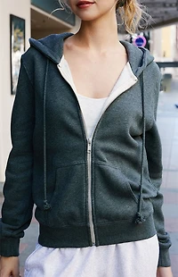 John Galt Gray Full Zip Hoodie