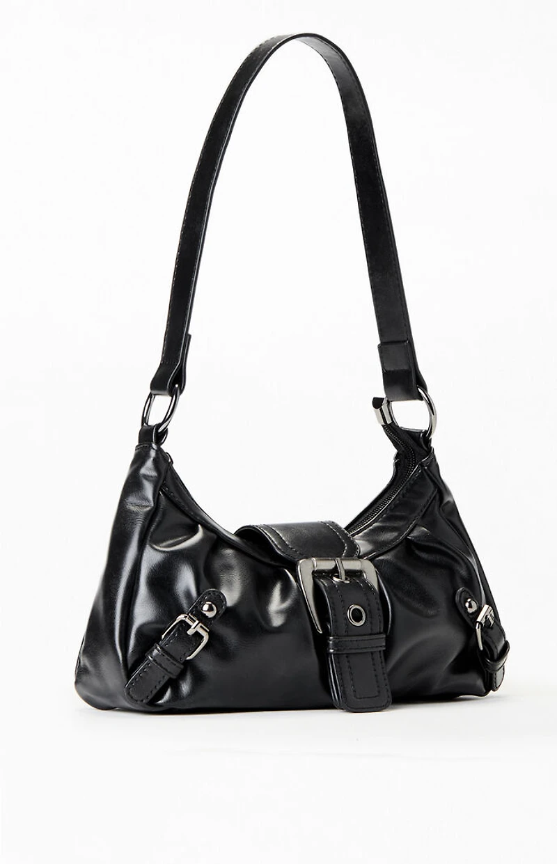Pacsun Faux Leather Buckle Shoulder Bag
