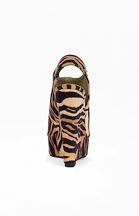 AZALEA WANG Women's Aru Tiger Wedge Sandals