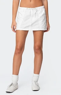 Edikted Crinkle Cargo Mini Skirt