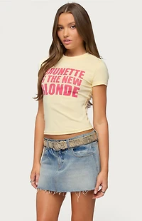 Edikted Brunette Is the New Blonde T-Shirt