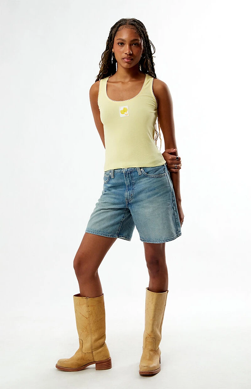 Minute Maid Scalloped Tank Top