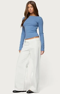 Edikted Loria Striped Boat Neck Top