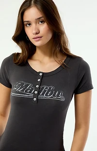 Your Favorite Malibu Short Sleeve Henley Top