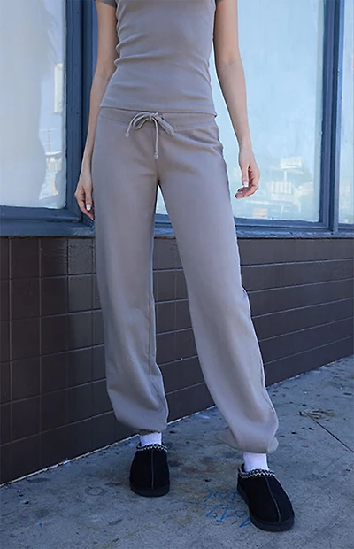 John Galt Light Gray Hilary Yoga Sweatpants