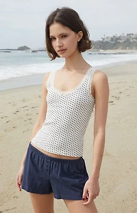 John Galt Ronnie Heart Rose Tank Top
