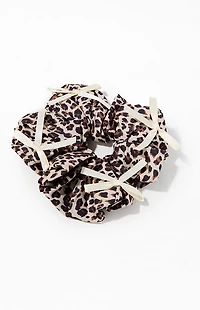 LA Hearts Leopard Bow Hair Scrunchie