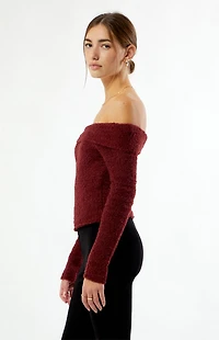 Beverly and Beck Cadence Off-The-Shoulder Sweater