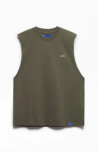 A.R.C. Green Standard Cut Off Muscle T-Shirt