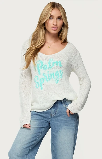 Edikted Palm Springs Light Knit Sweater