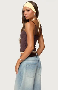 Edikted Roya Layered Halter Tank Top