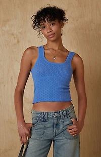 Your Favorite Keenan Pointelle Knit Tank Top