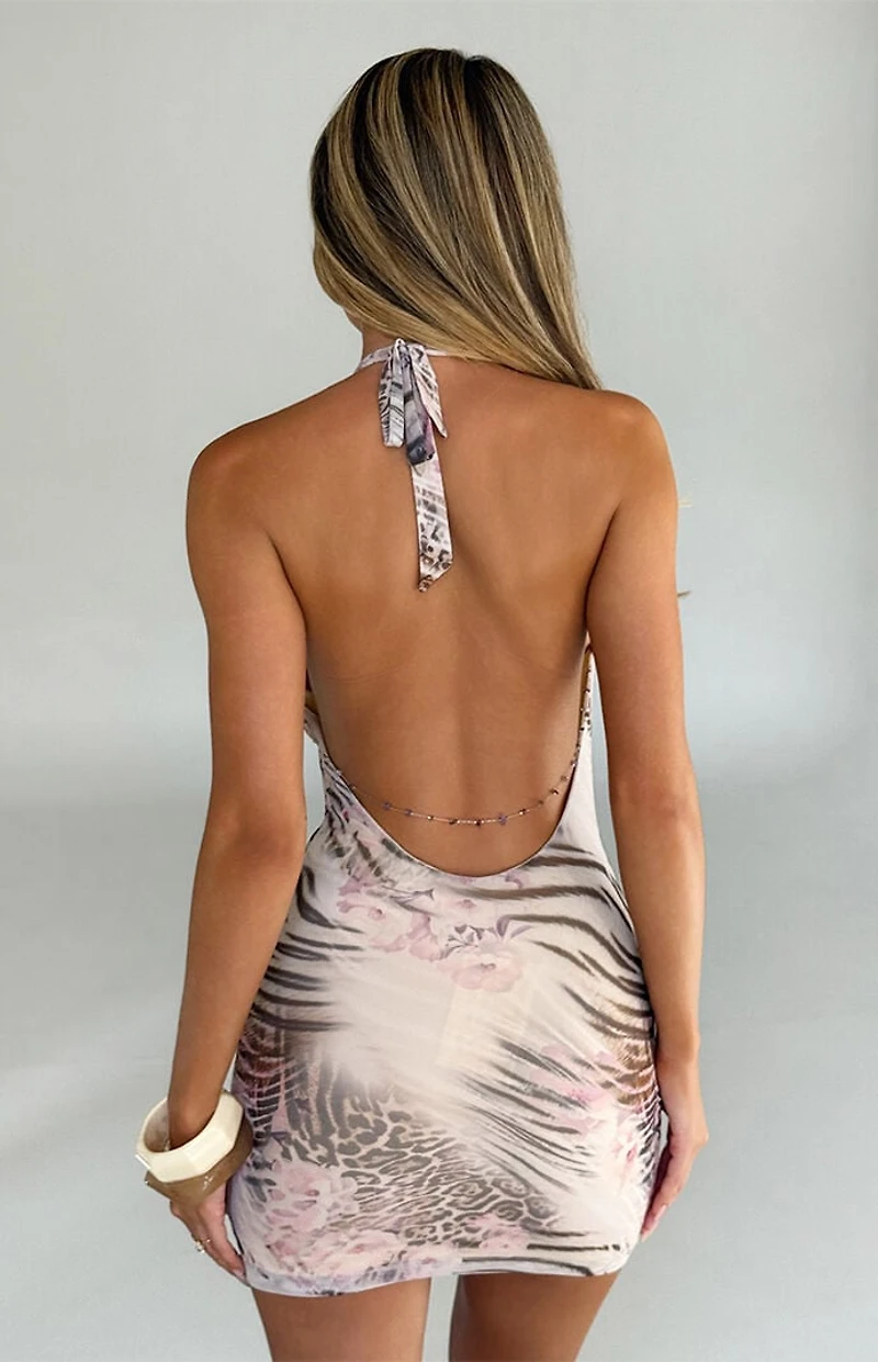 Tiger Mist Shane Animal Print Mini Dress