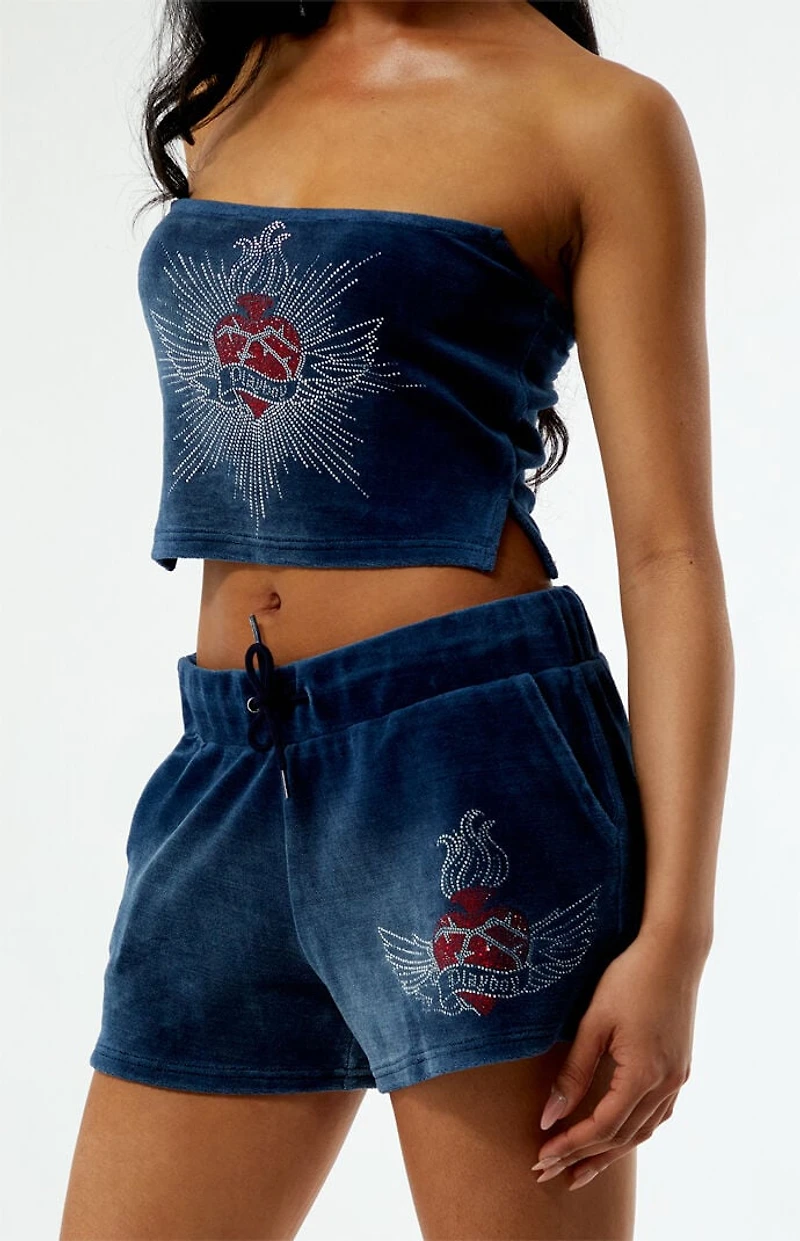 Playboy By PacSun Velour Shorts
