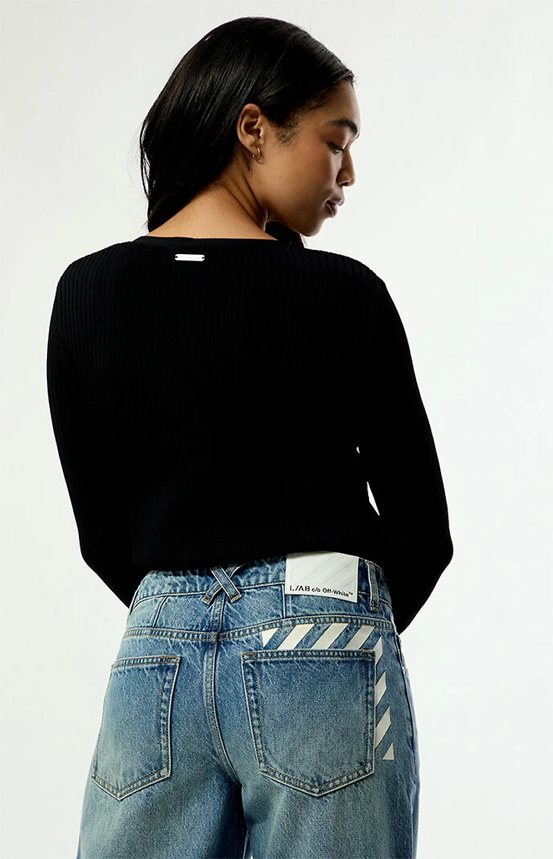 L/AB c/o Off-White Low Rise Extreme Baggy Jeans