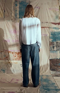 FIELD OF STUDY by Pacsun Logan Relaxed Straight Jeans Dark Blue