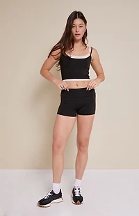 PAC 1980 WHISPER Active Low Rise Fold-Over Micro Biker Shorts