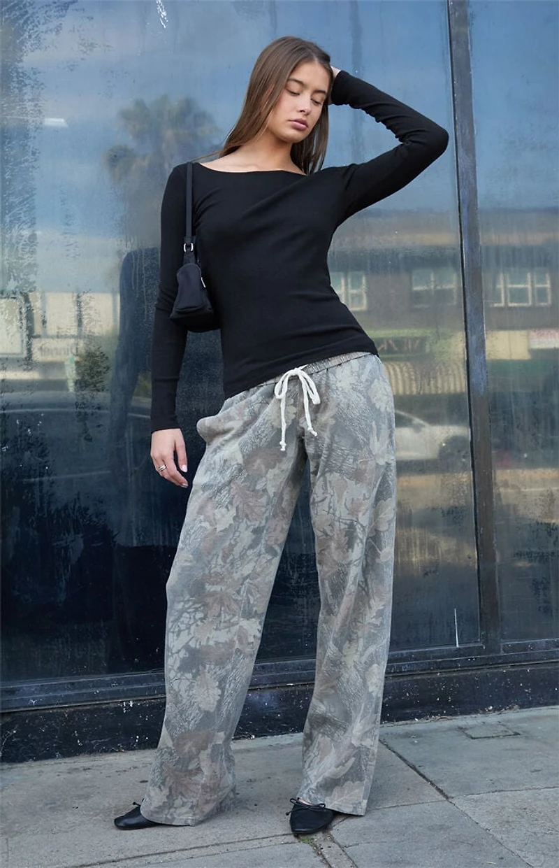 John Galt Black Jennie Long Sleeve Top