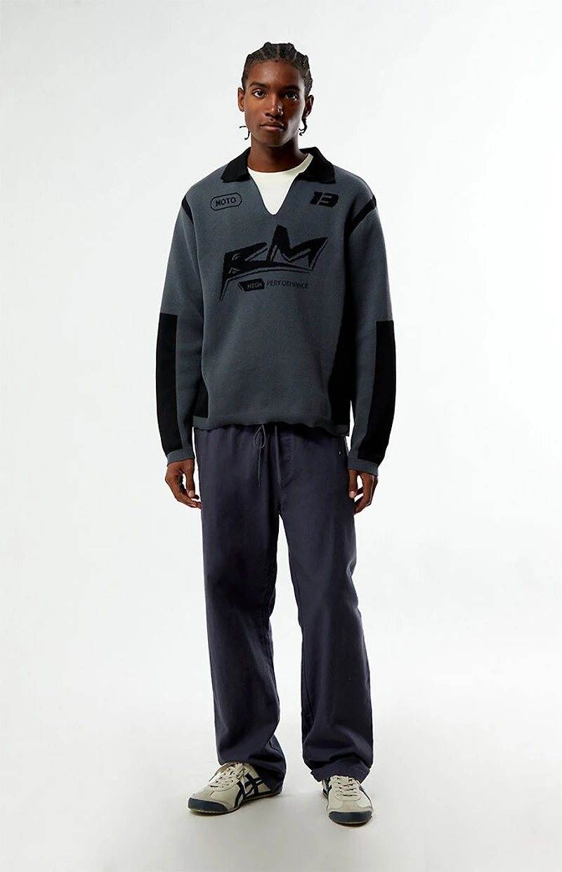 Pacsun Moto Jacquard Polo Sweater