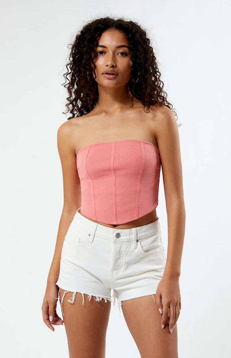 LA Hearts Bridgette Corset Sweater