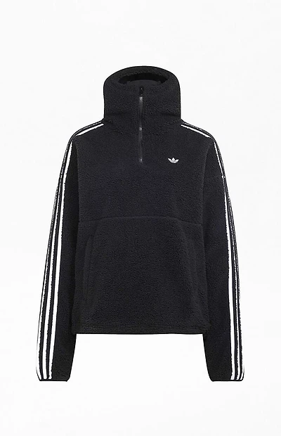 adidas Originals by JENNIE Black Polar Fleece Pullover Hoodie