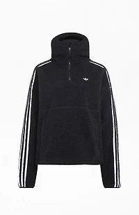 adidas Originals by JENNIE Black Polar Fleece Pullover Hoodie