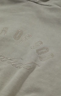 Fear of God ESSENTIALS Smoke Grey Classic Fleece Zip Up Hoodie