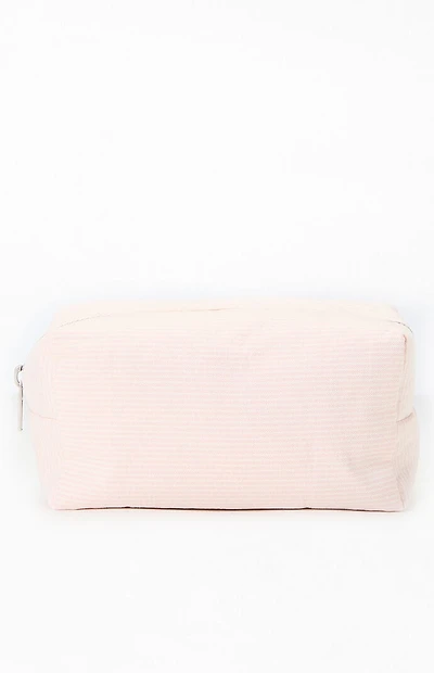 John Galt Striped Makeup Bag