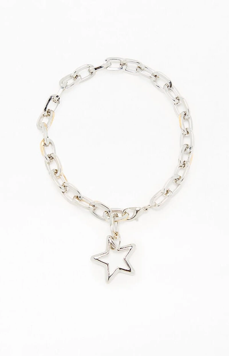 LA Hearts Star Chain Bracelet
