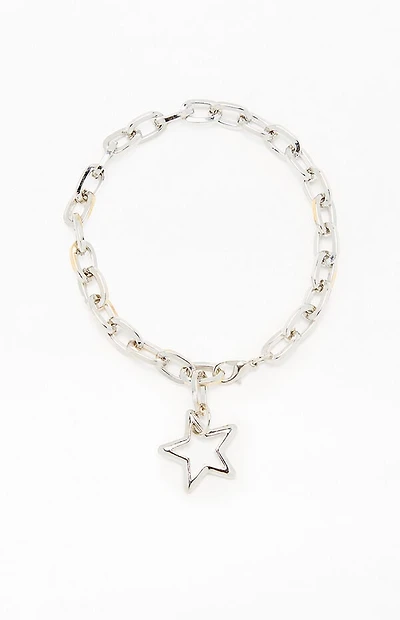 LA Hearts Star Chain Bracelet