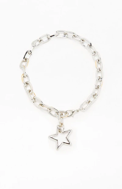 LA Hearts Star Chain Bracelet