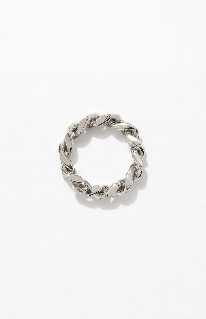 Pacsun Silver Cuban Ring