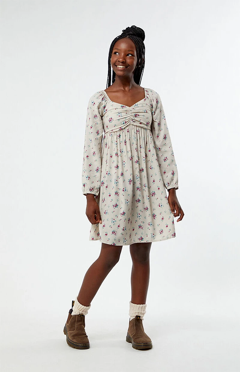Pacsun Kids Ditsy Long Sleeve Mini Dress