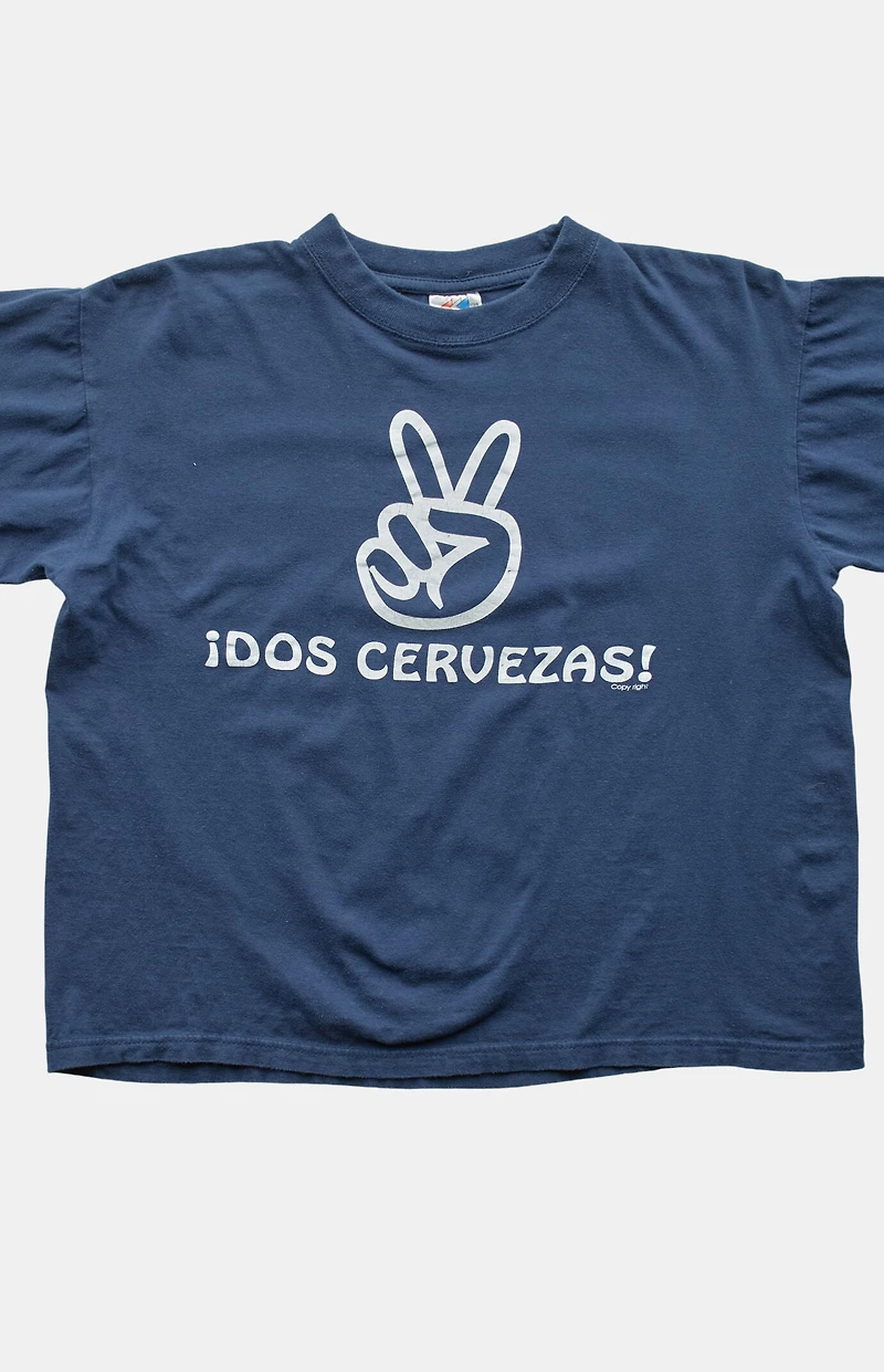PS VINTAGE '90s Dos Cervezas Cropped T-Shirt