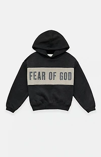 Fear of God ESSENTIALS Kids Paneled Cropped Relaxed Hoodie