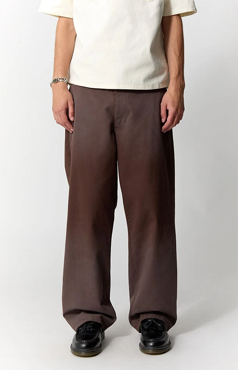 Pacsun Chino Pants Baggy Brown Pigment