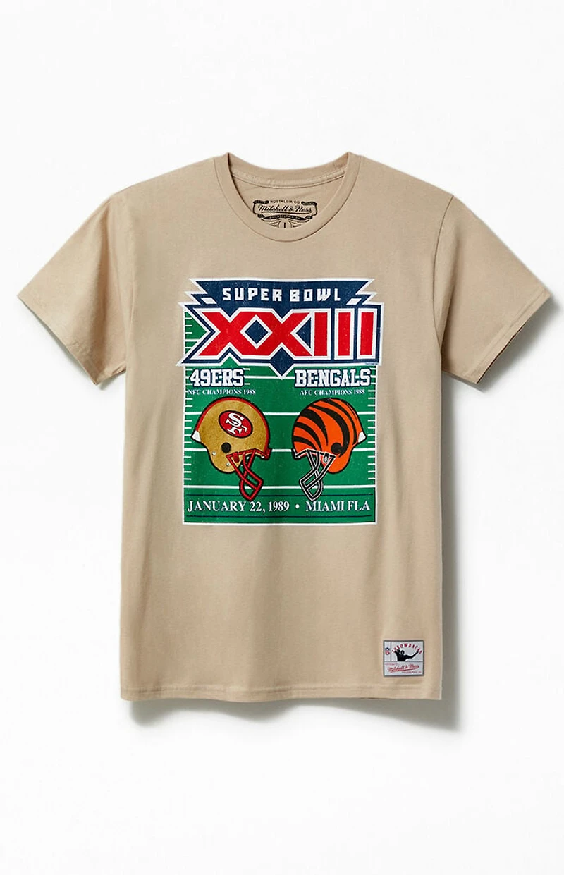 Mitchell & Ness NFL Super Bowl 49ERS Vs Bengals T-Shirt