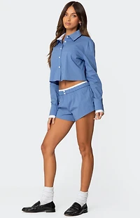 Edikted Danette Oversized Button Up Shirt