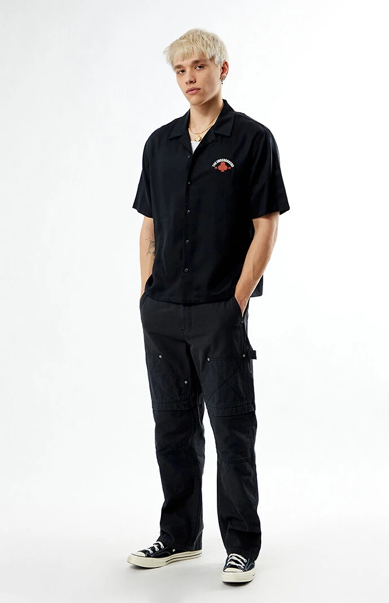 Pacsun The Underground Casino Resort Graphic Oversized Camp Shirt