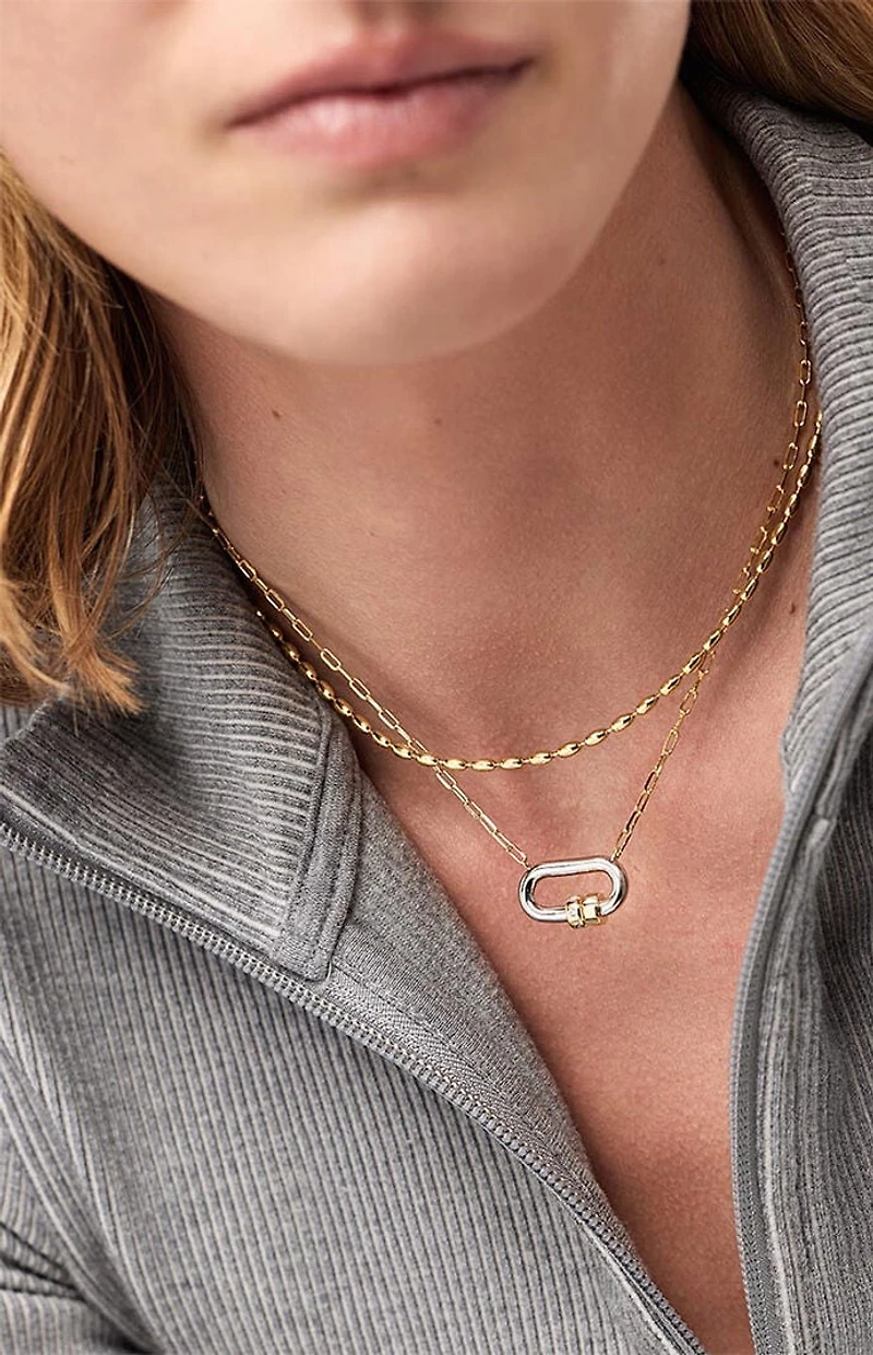 Ana Luisa Cyrus Silver Pendant Necklace