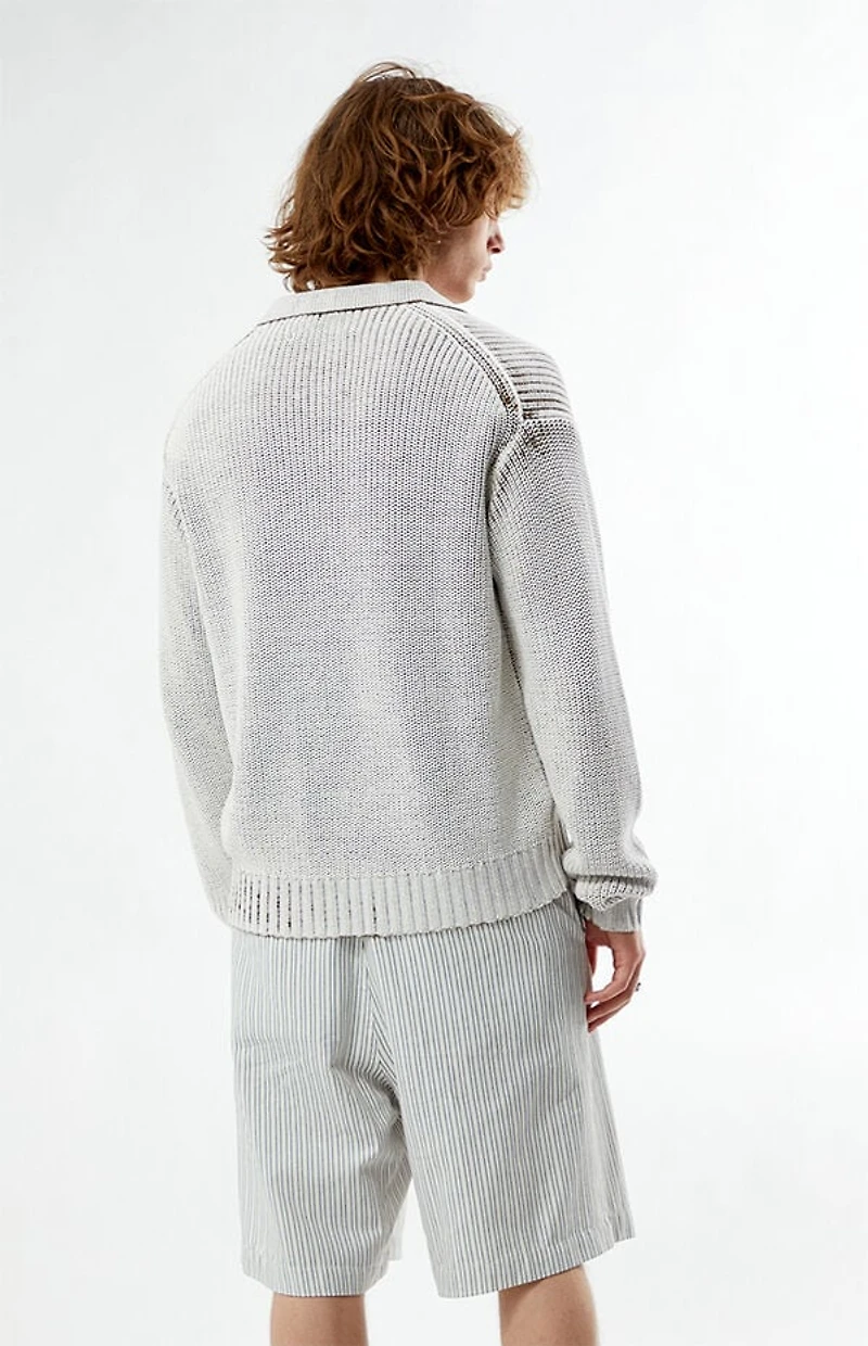 FIELD OF STUDY by Pacsun Sprayed Collared Sweater