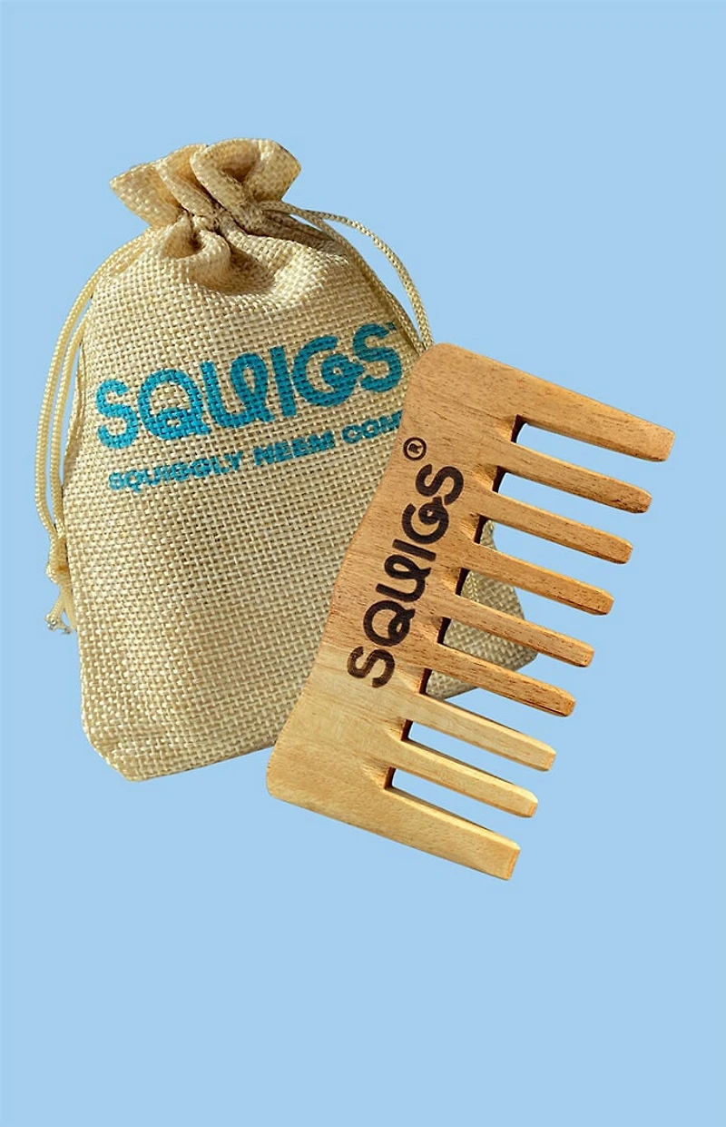 SQUIGS Squiggly Neem Comb
