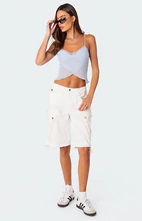 Edikted Crossover Mesh Tank Top