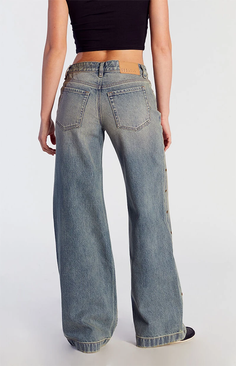Pacsun Casey Low Rise Baggy Jeans Star Stud