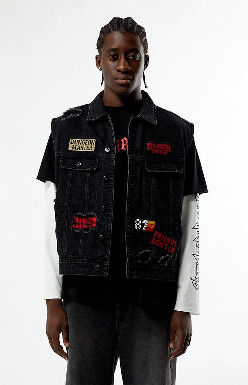 Netflix x Stranger Things Dungeon Master Denim Vest