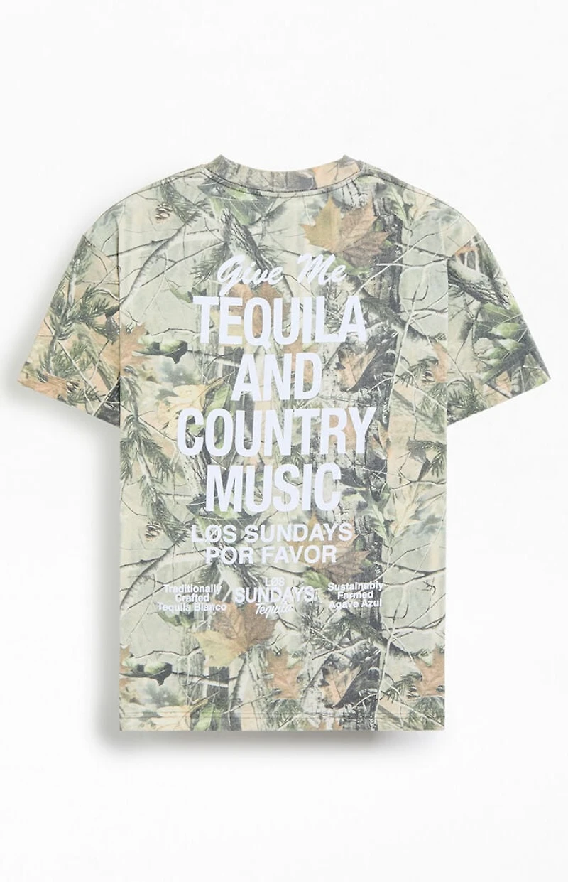 Los Sundays Camo The Tequila & Country Music T-Shirt