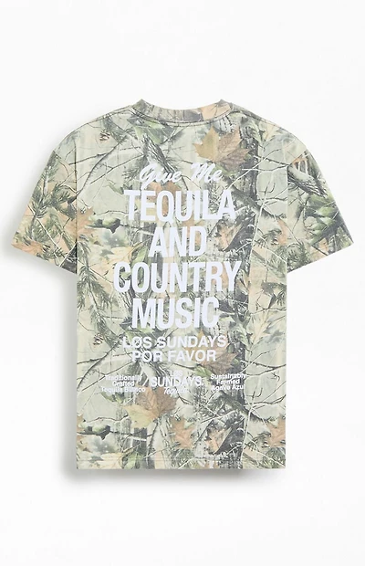 Los Sundays Camo The Tequila & Country Music T-Shirt