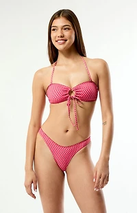 Pacsun Floral Rae Scalloped High Cut Bikini Bottom