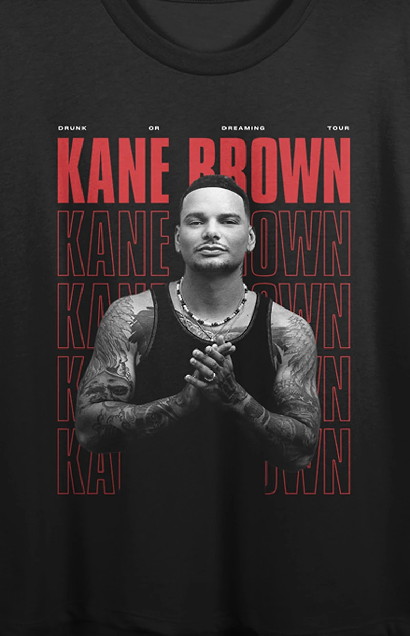 Kane Brown Tour Locations Cropped T-Shirt