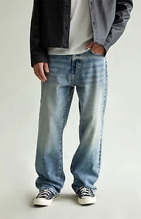Pacsun Dylan Baggy Jeans Medium Blue Wash